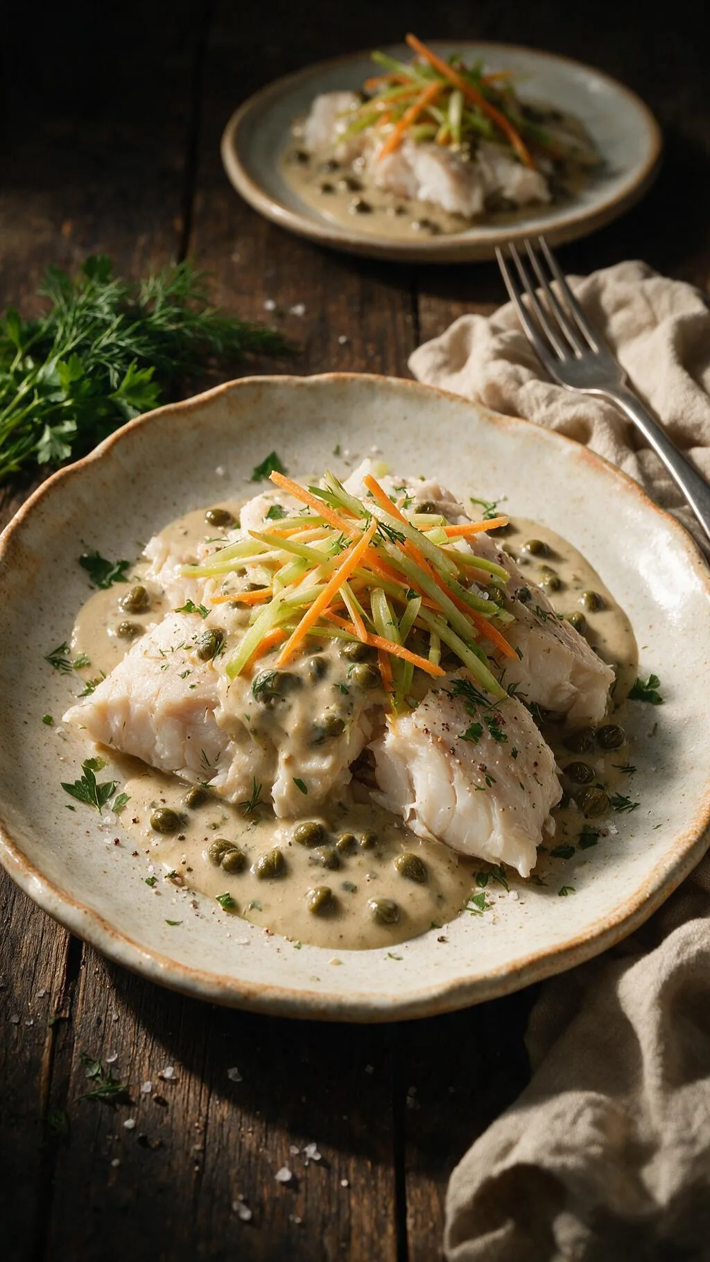 Hecht mit Kapernsauce