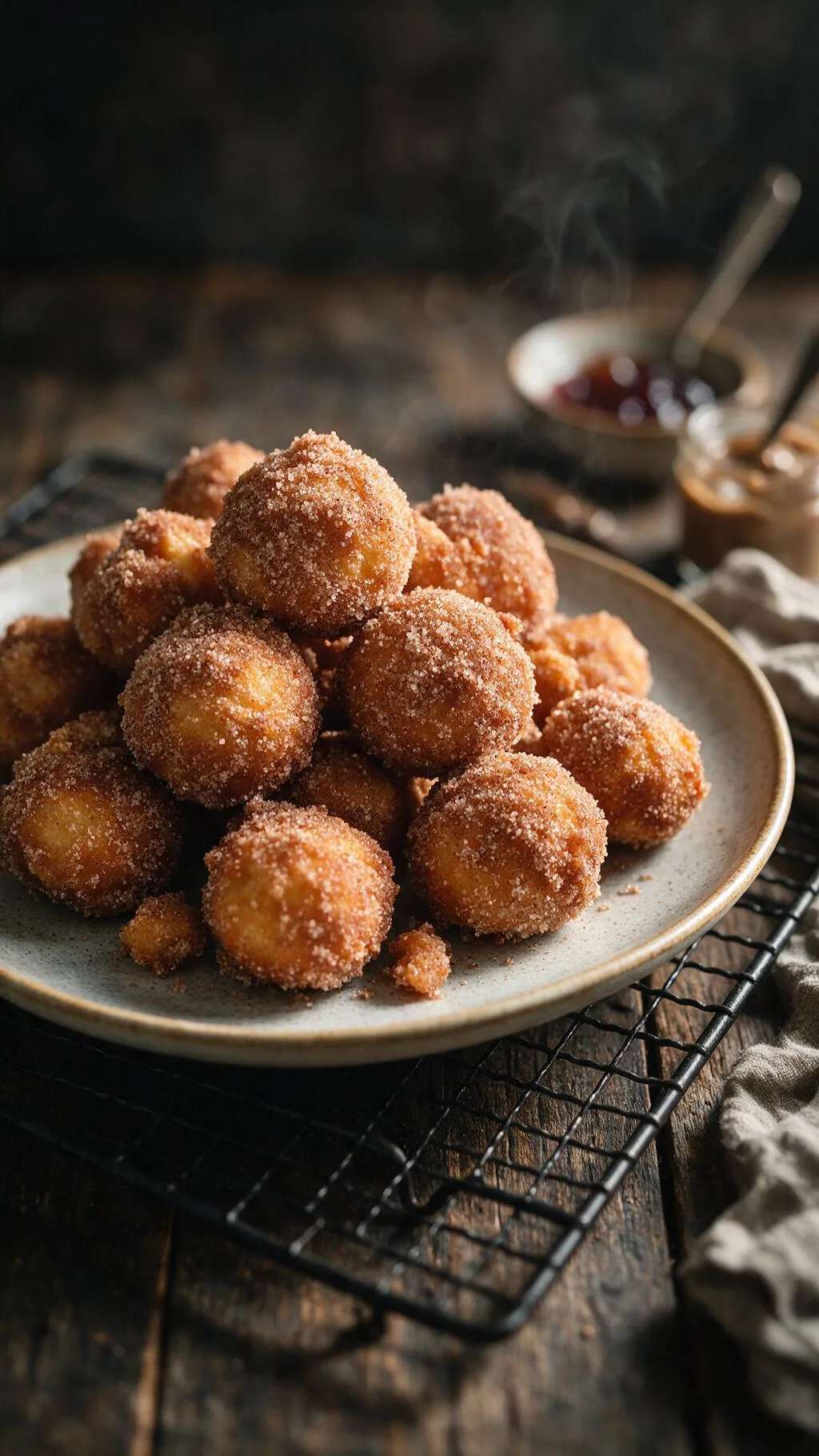 Hefebällchen mit Zimtzucker