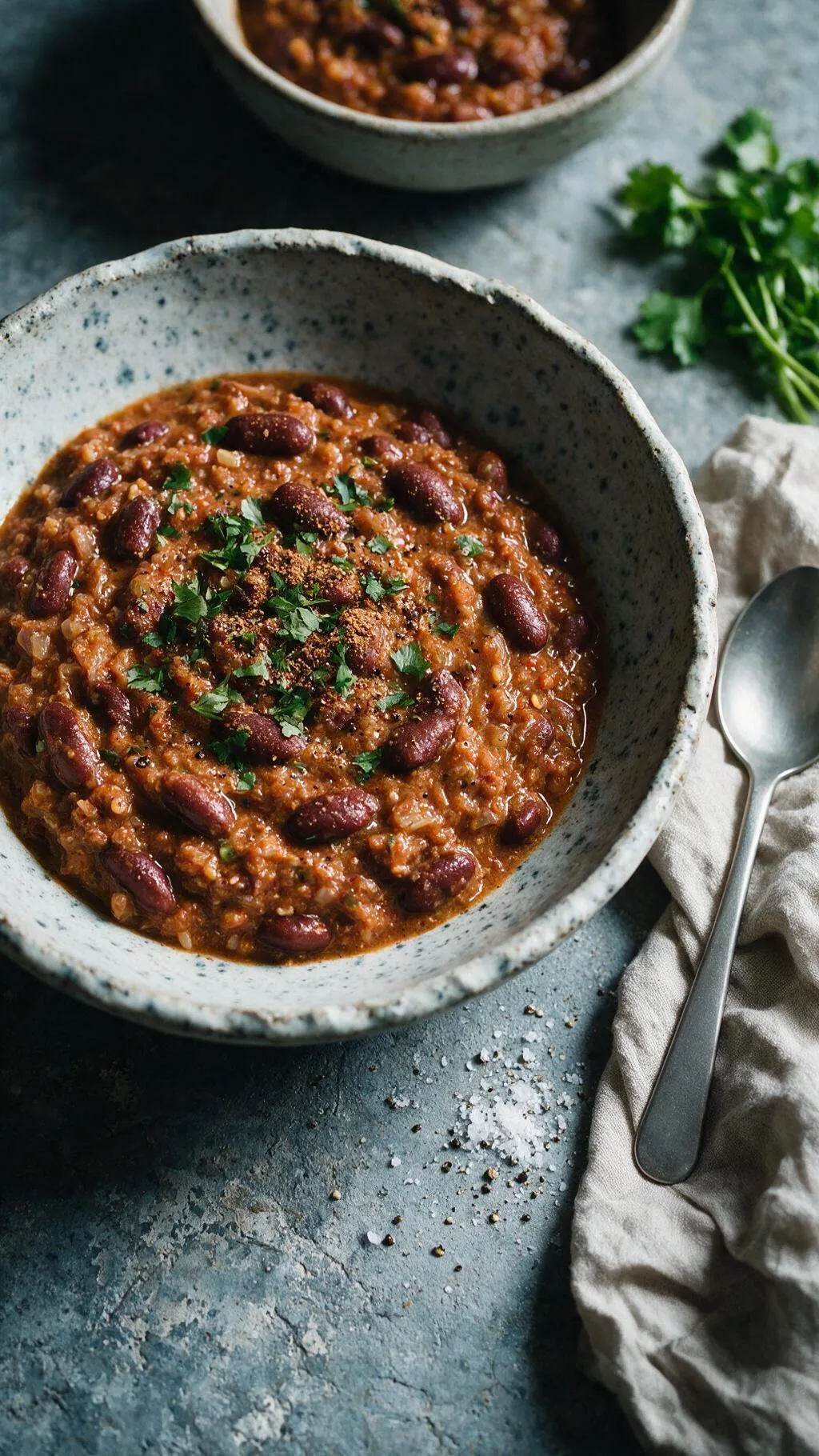 Kidneybohnen in Chili-Joghurt-Sauce