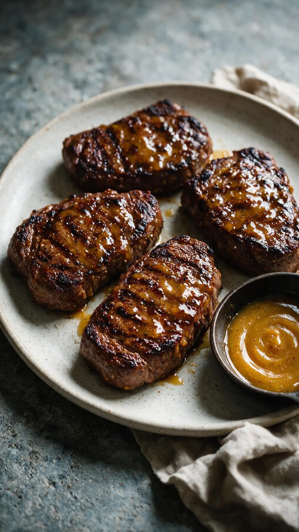 Honig-Senf-Steaks