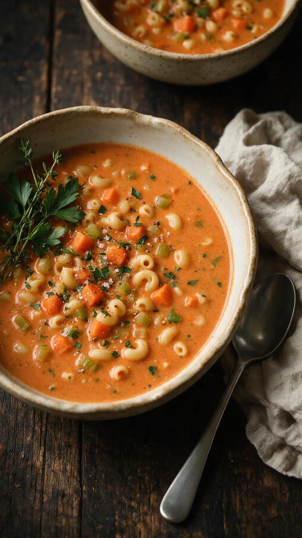Italienische Nudelsuppe