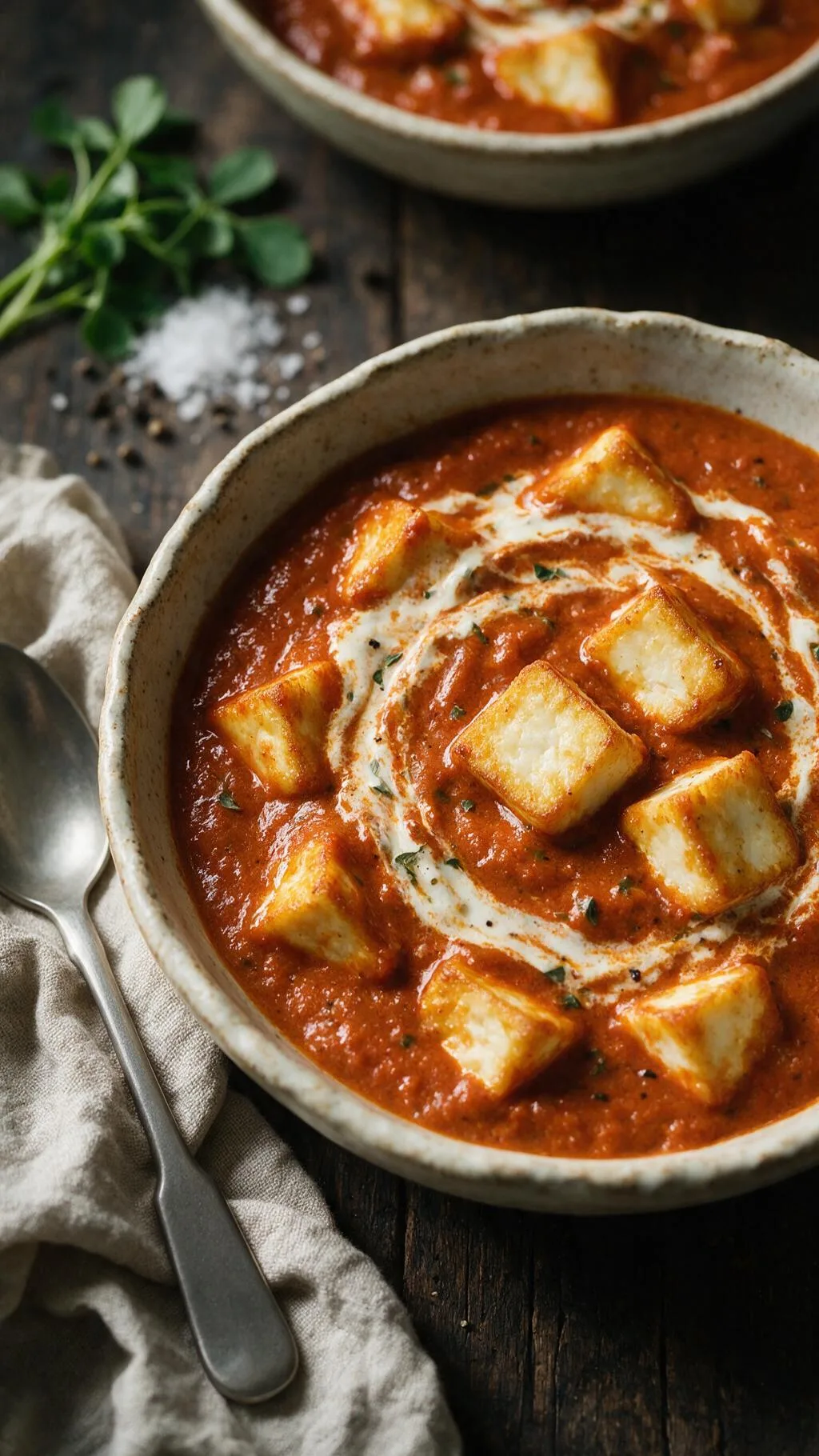 Paneer in Butter-Sahne-Sauce
