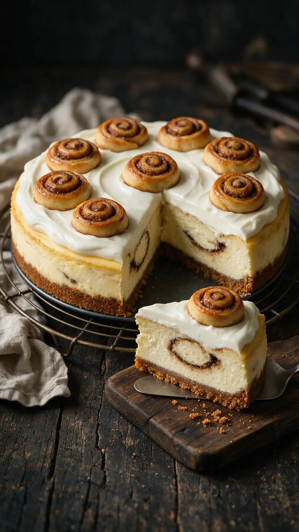 Käsekuchen-Zimtschnecken