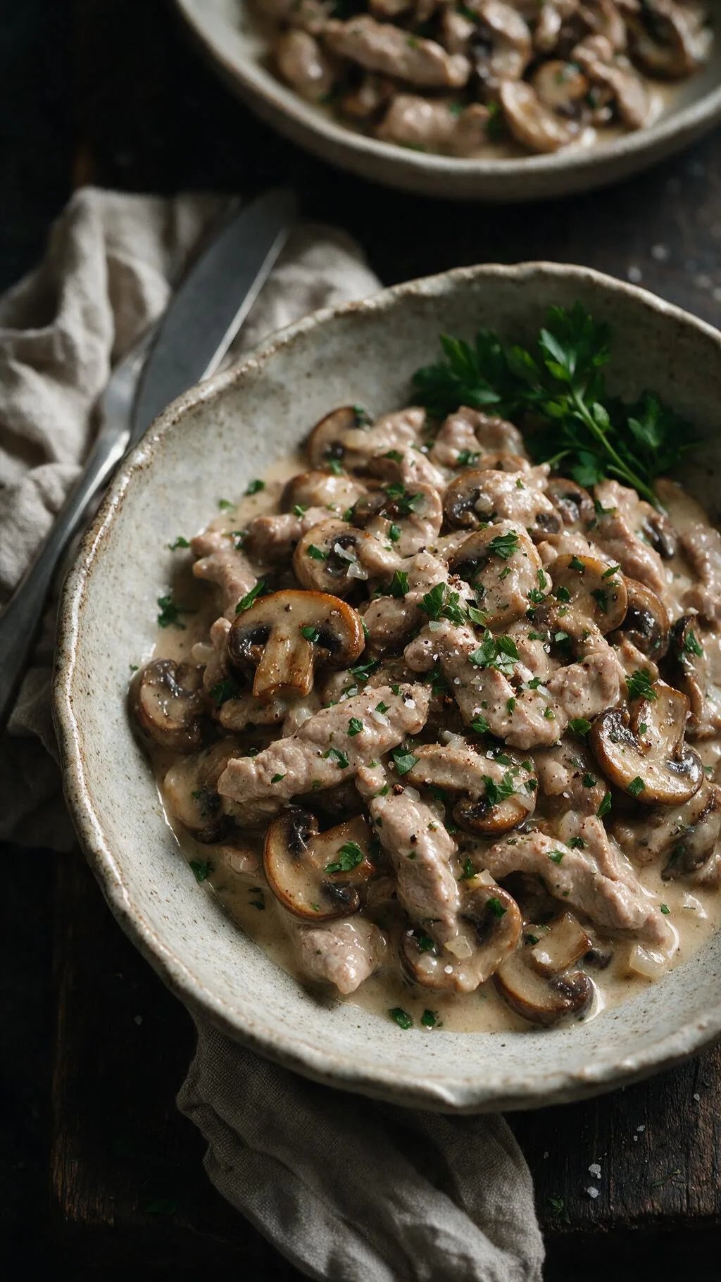 Kalbsgeschnetzeltes mit Champignons