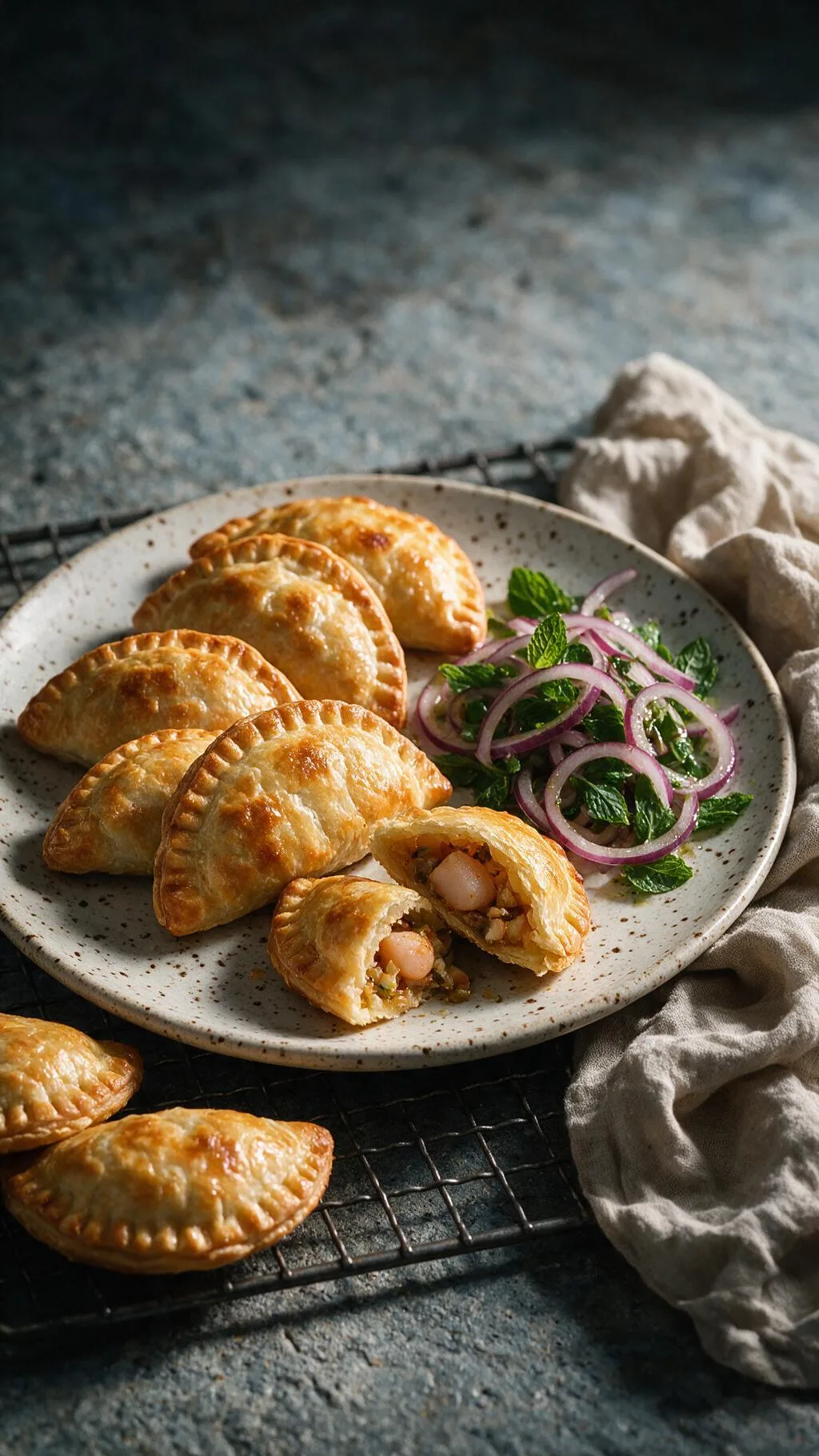 Kammmuschel-Empanadillas