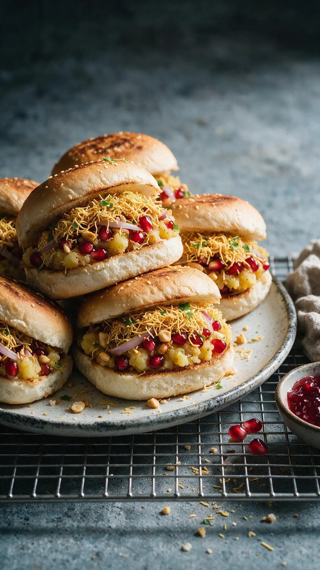Kartoffel-Granatapfel Sandwich