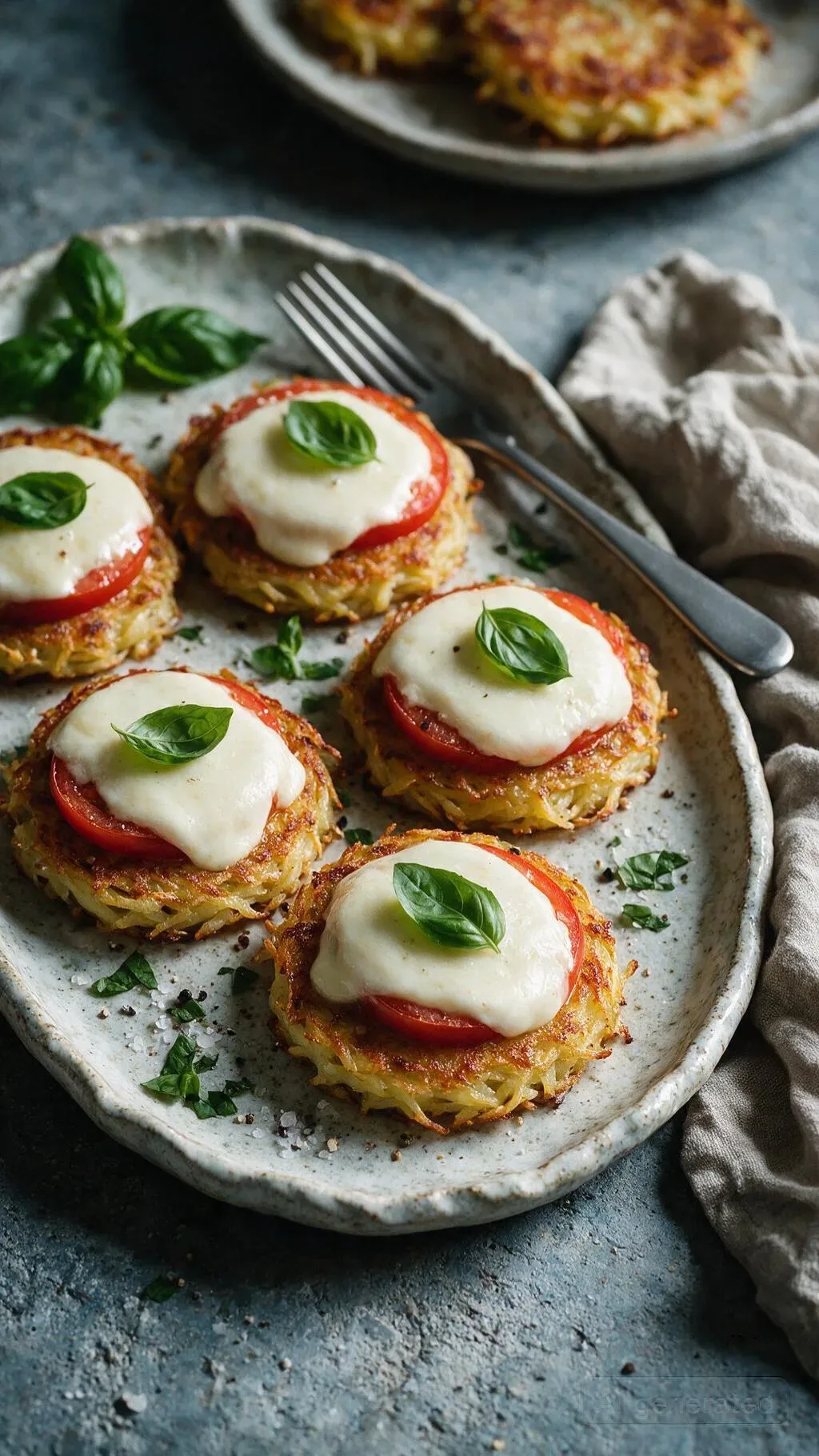 Kartoffelpuffer mit Mozzarella