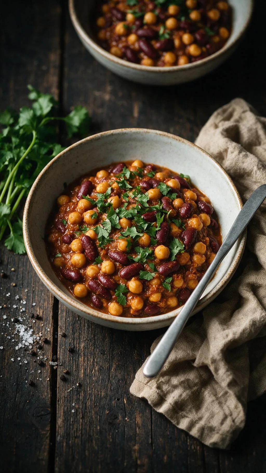 Kichererbsen-Kidneybohnen-Curry