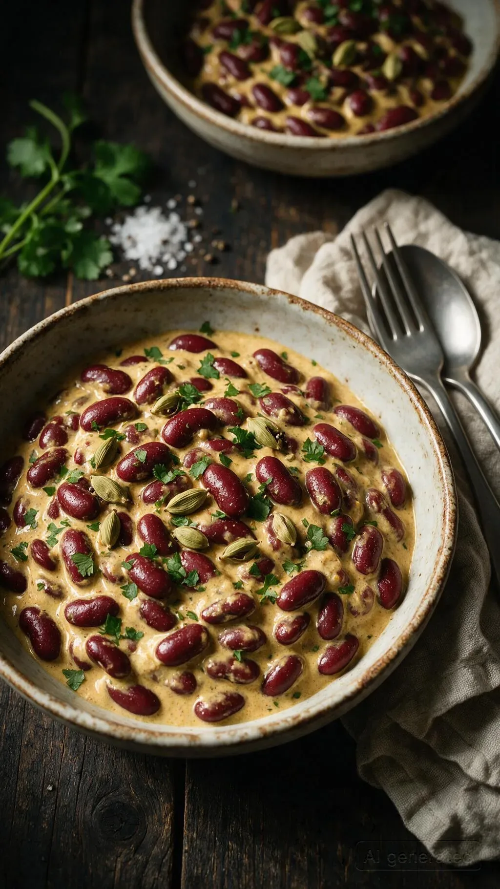 Kidneybohnen mit Kardamom-Joghurt