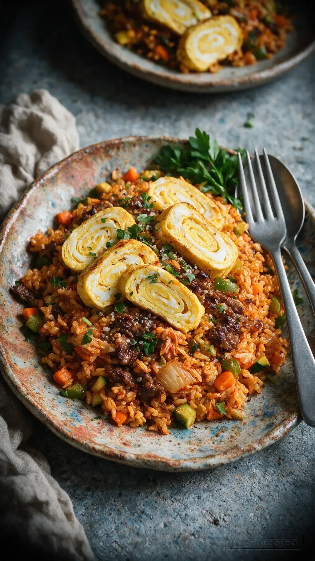 Kimchi Bratreis mit Bulgogi