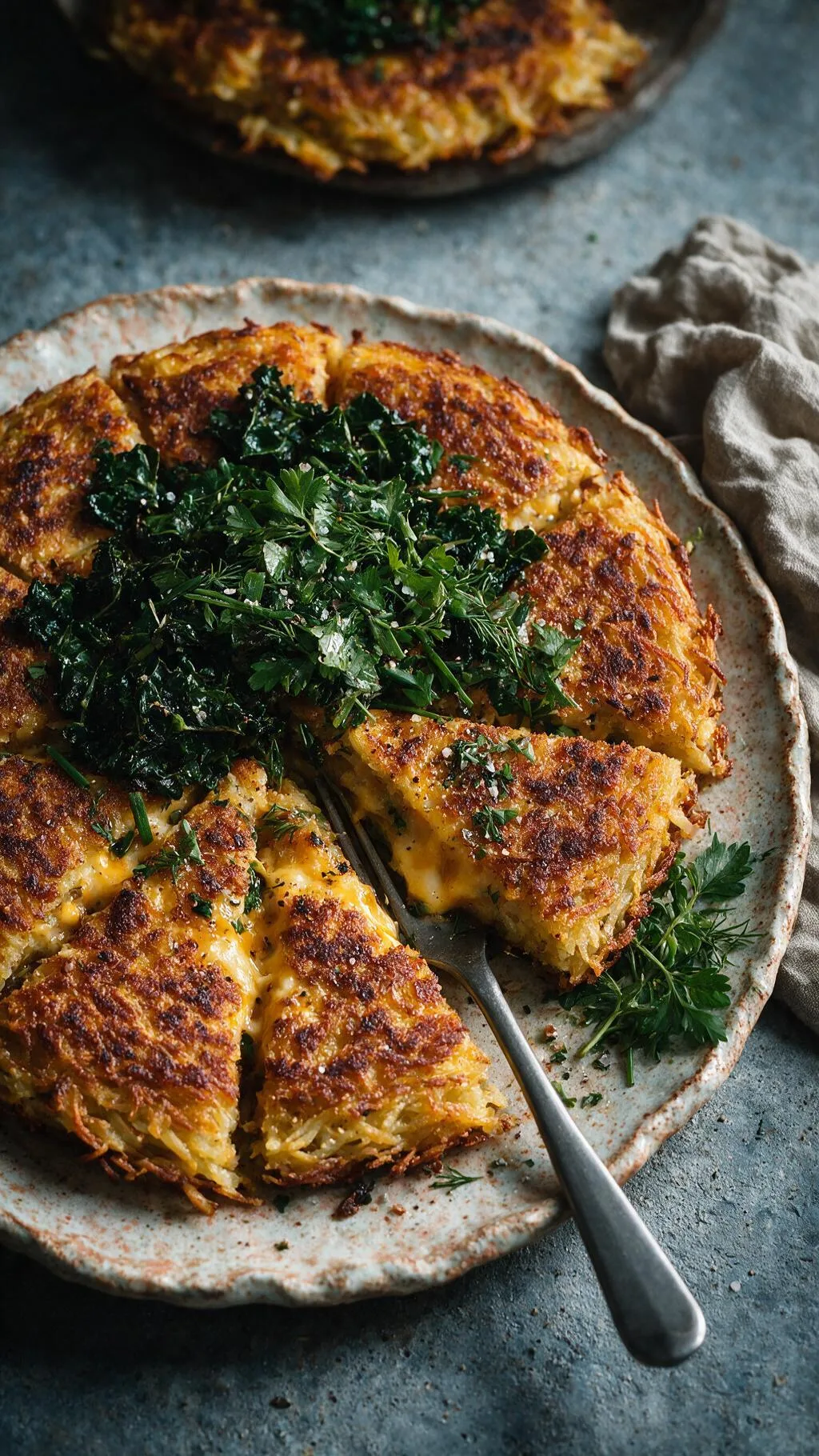Kartoffel-Käse-Pfannkuchen