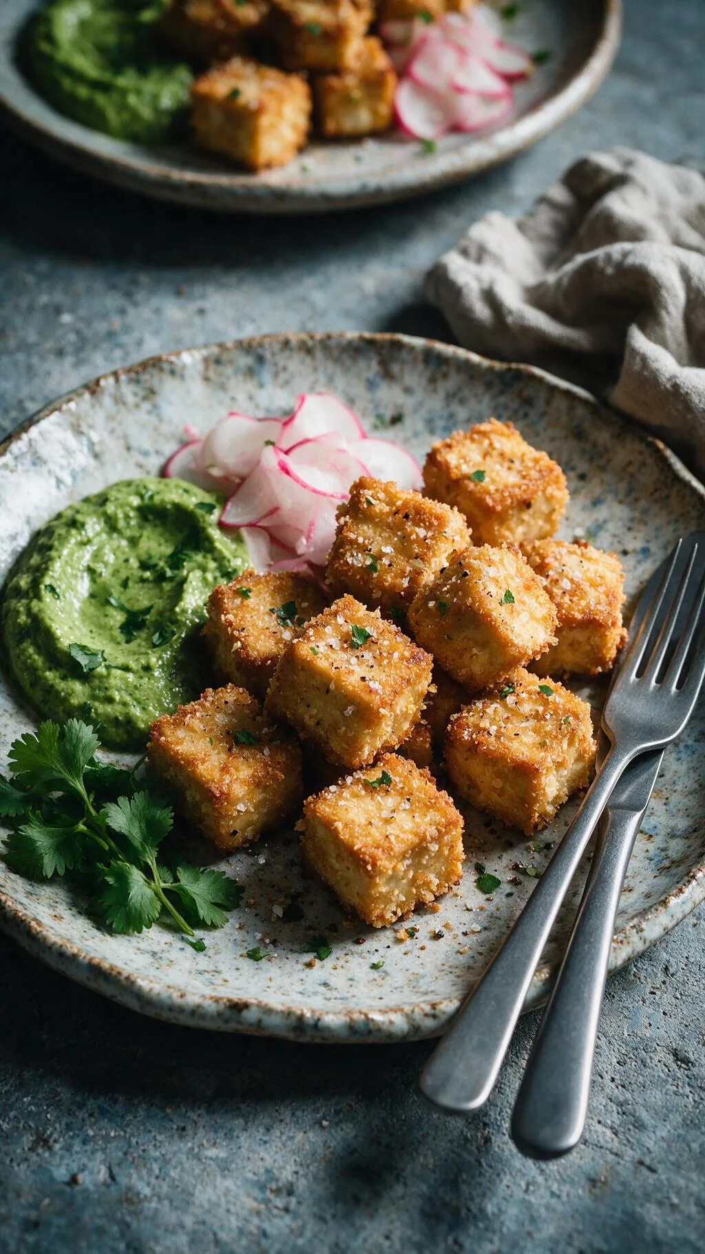 Knuspriger Panko-Tofu
