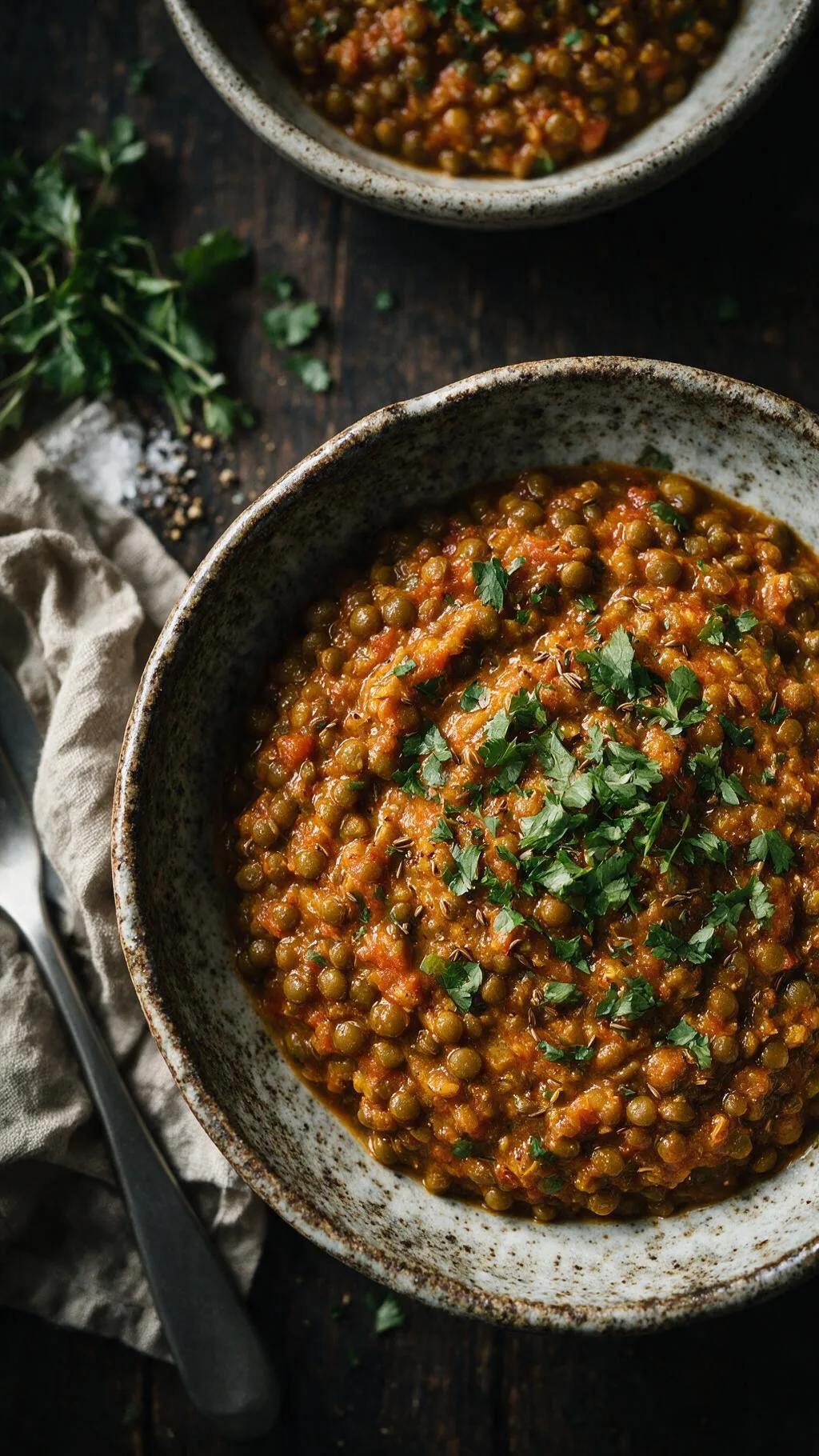 Würziges Linsen-Curry mit Tomate