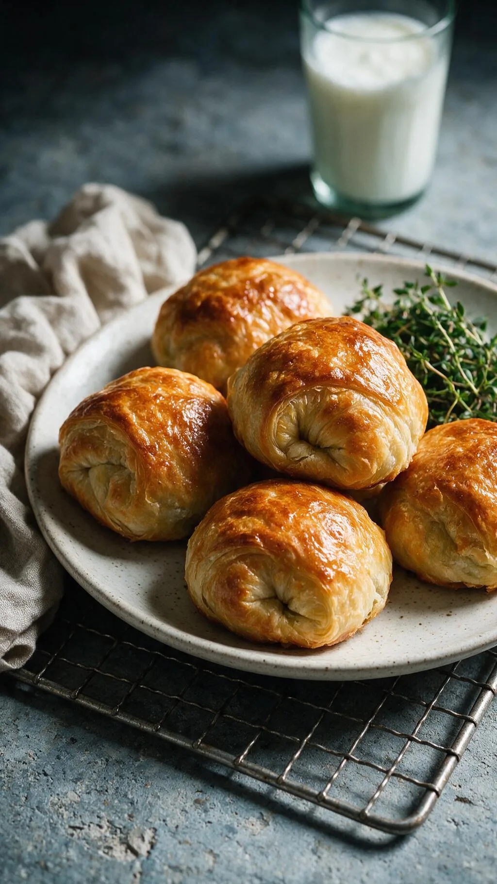 Lamm-Börek mit Erbsen