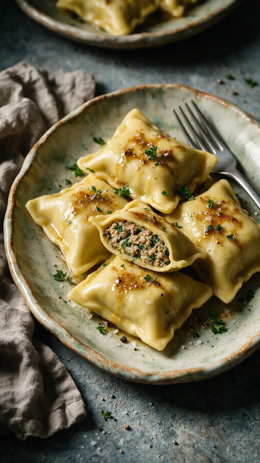 Maultaschen mit Fleischfüllung
