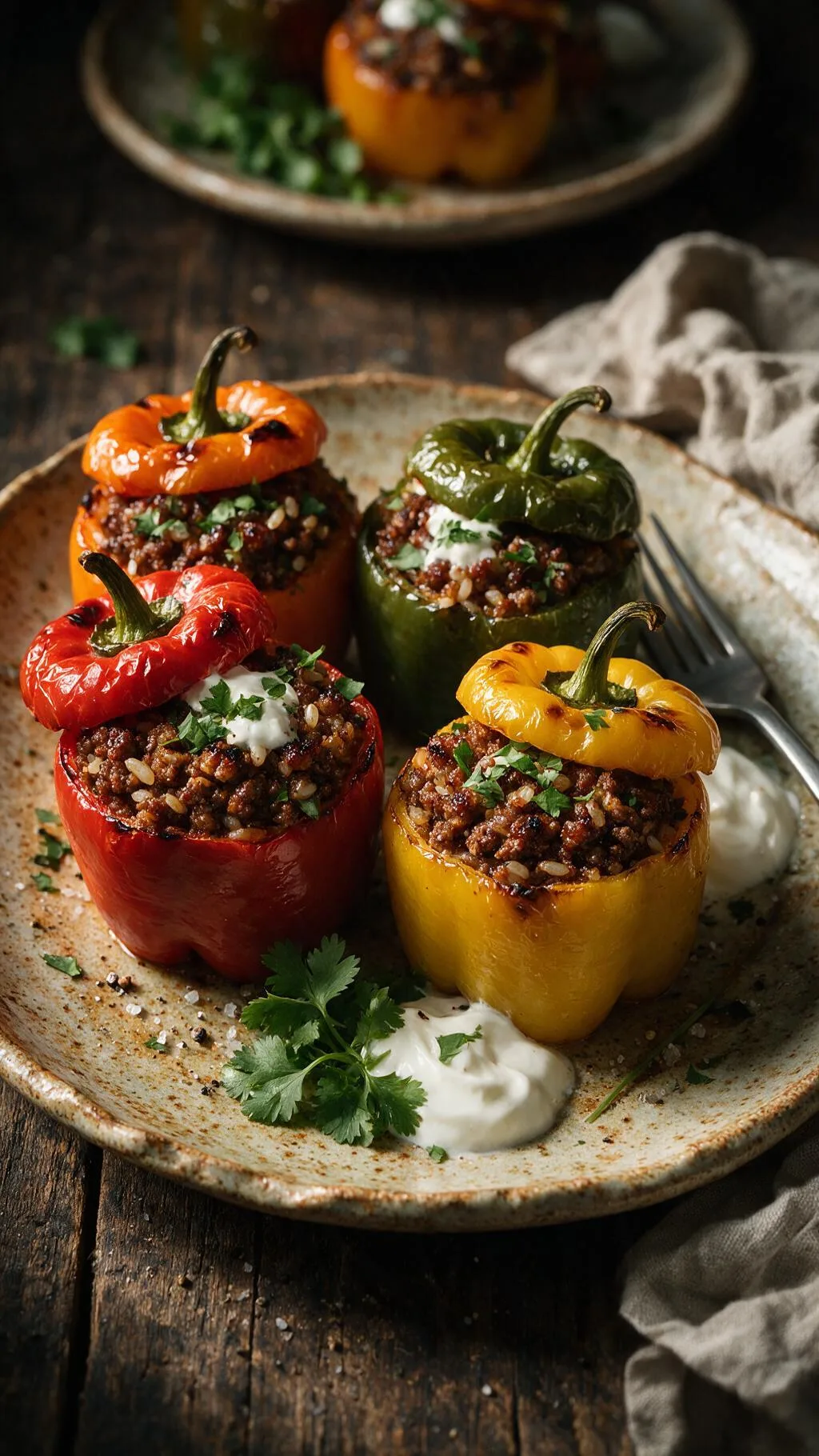 Mexikanische gefüllte Paprika
