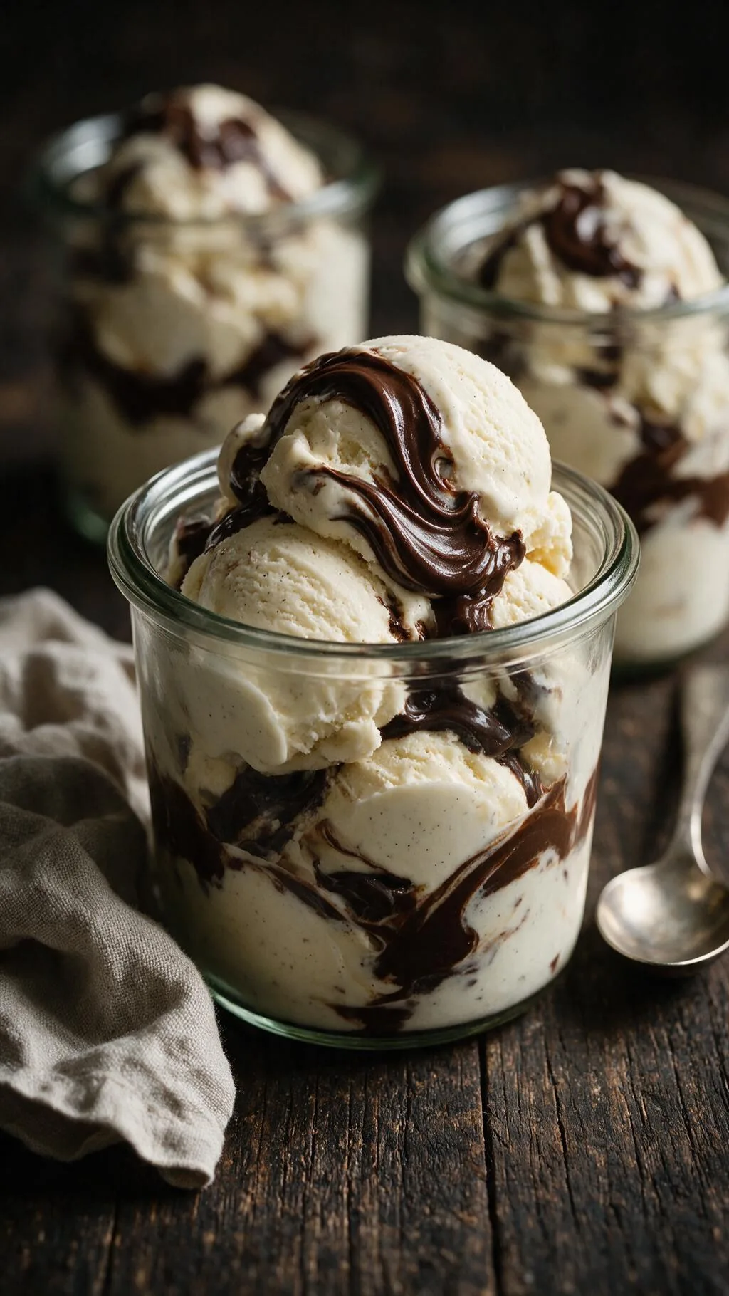 Vanille-Schoko-Eis