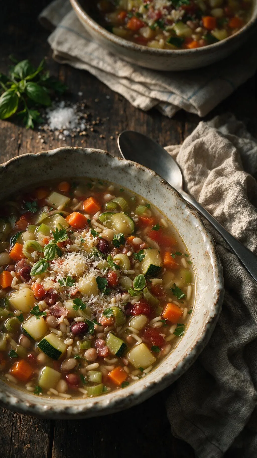 Minestrone mit Speck