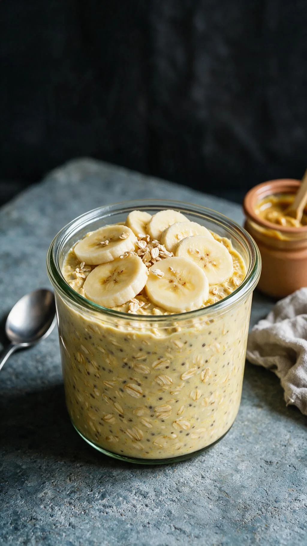 Haferflocken mit Miso und Banane