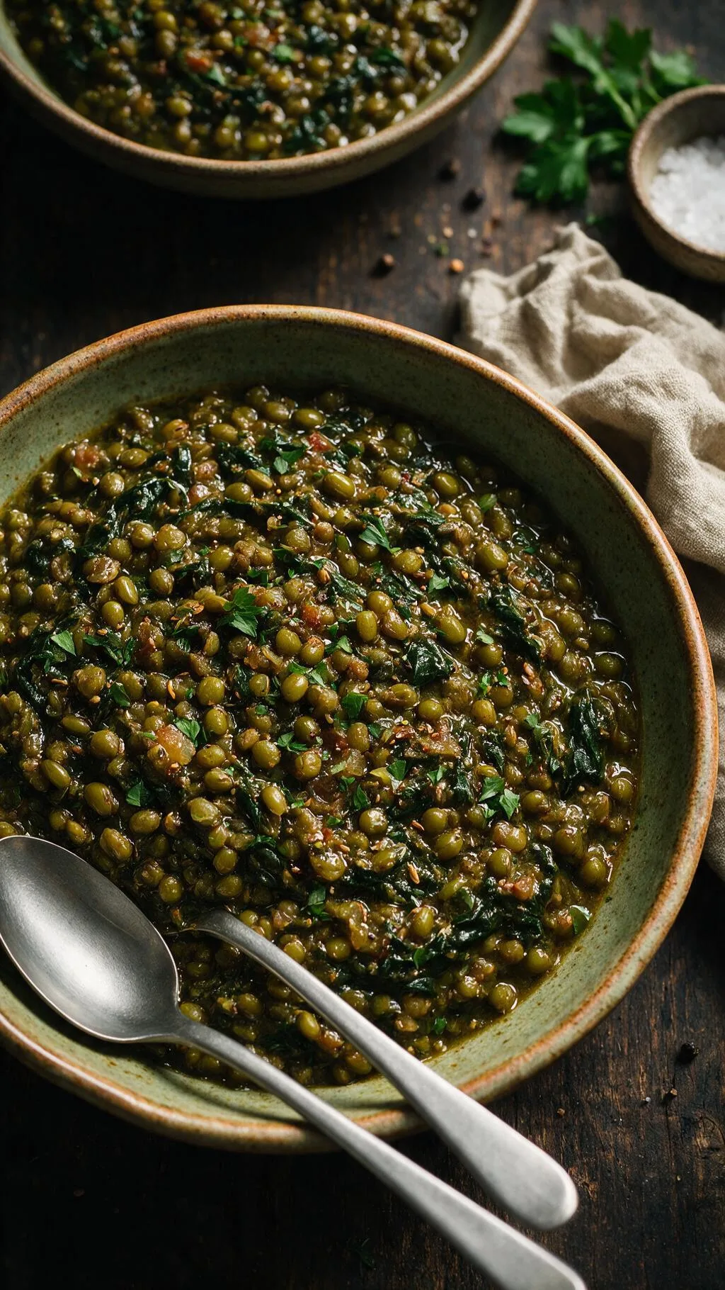 Spinat-Linsencurry (Palak Moong)