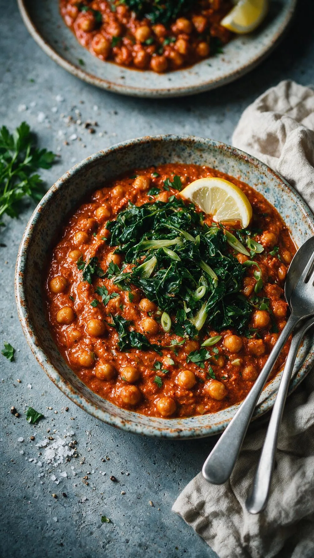 Muhammara-Kichererbsen-Eintopf