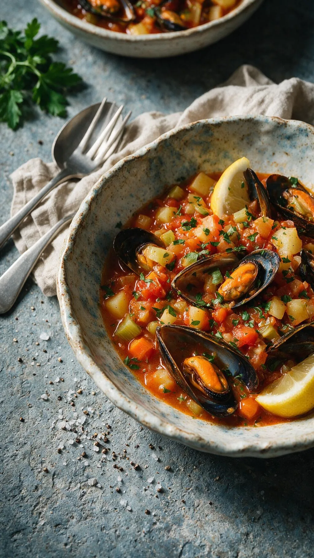 Griechische Muschel-Plaki