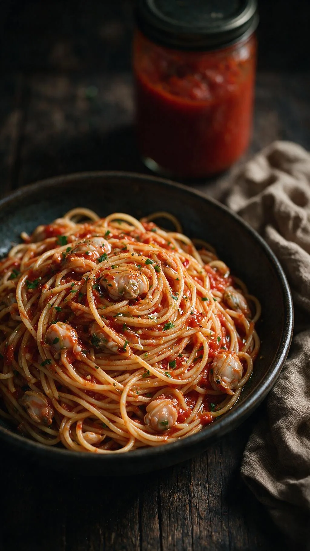 Muscheln in Tomatensauce