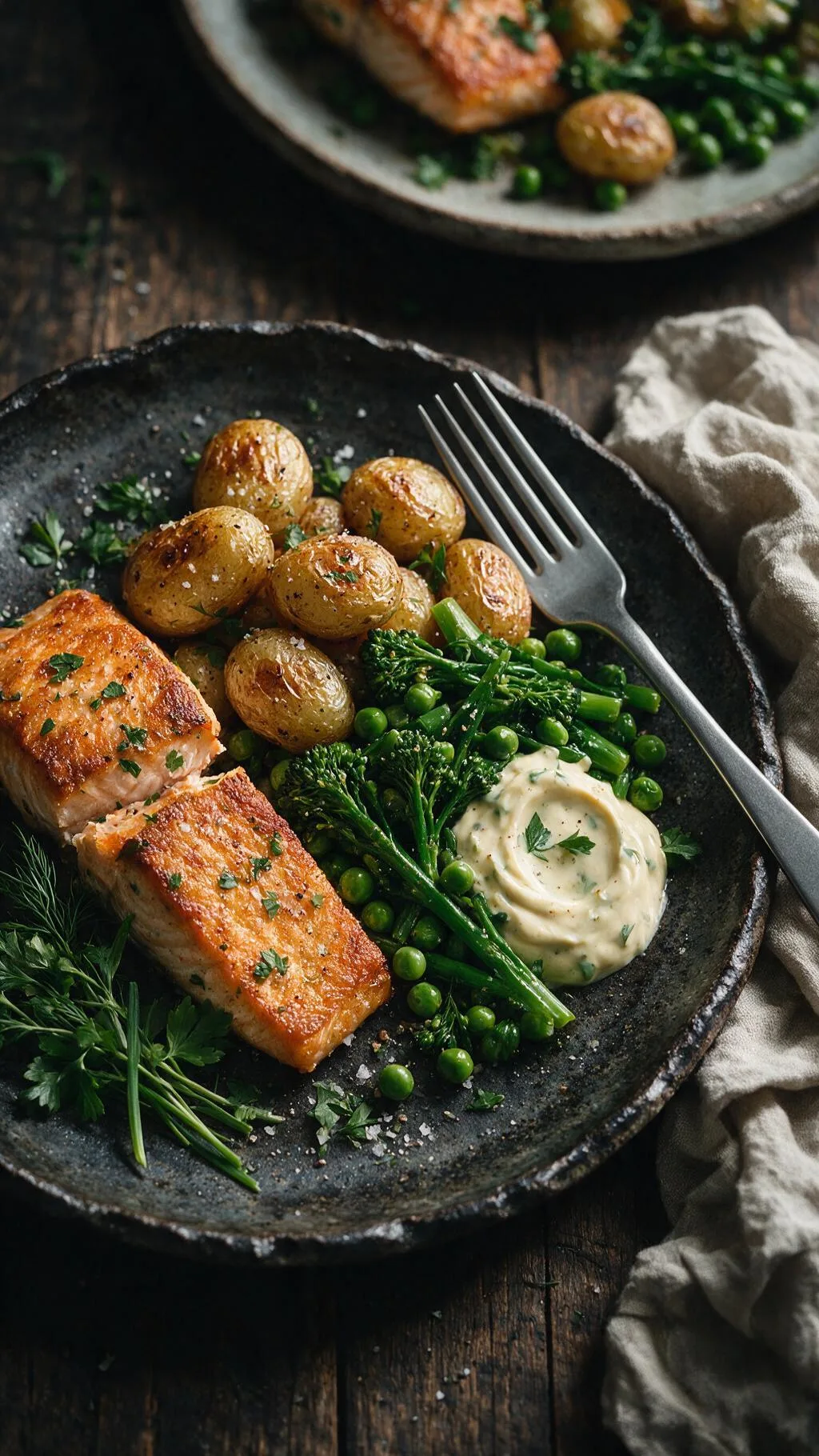 Lachs-Traybake mit Bimi