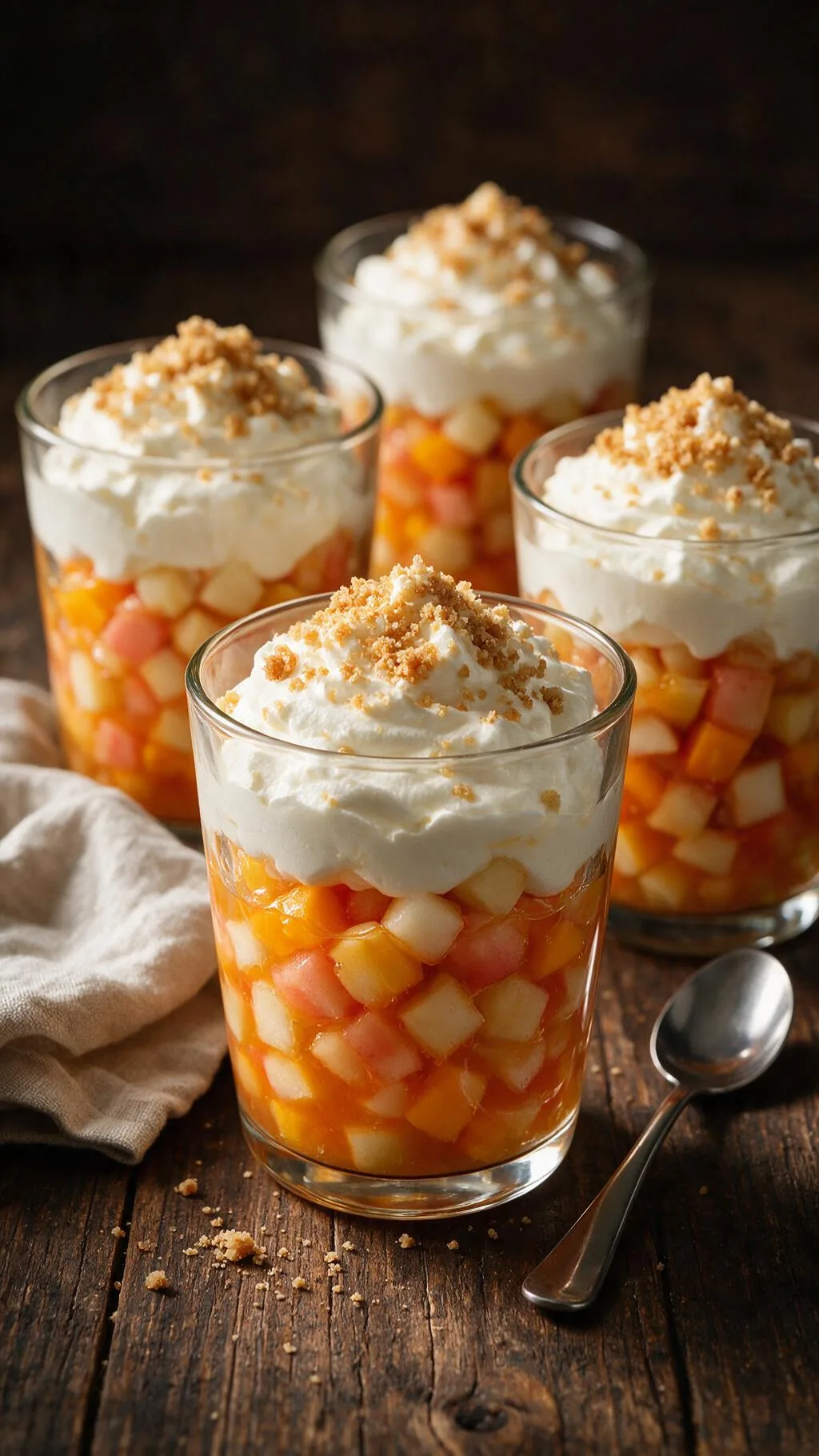 Obstsalat mit Vanillecreme