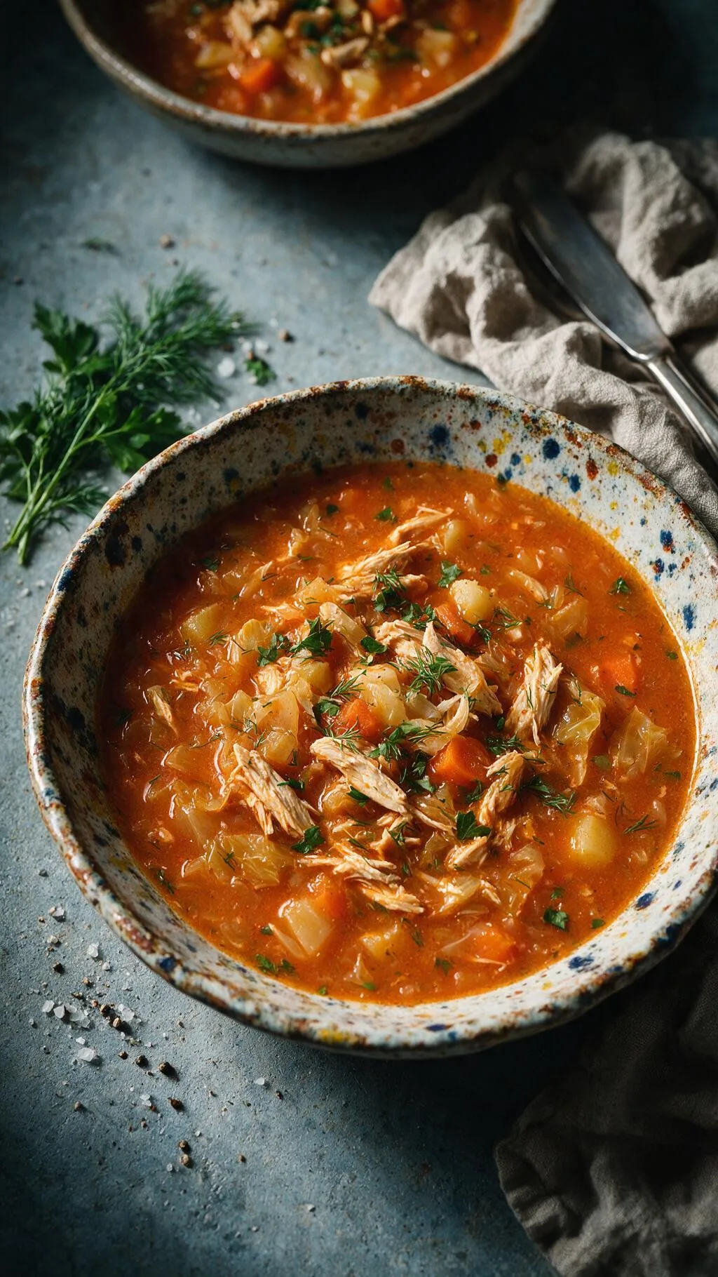 Borschtsch mit Hähnchen