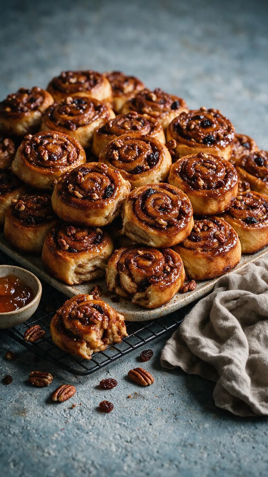 Zimtschnecken mit Pekannüssen