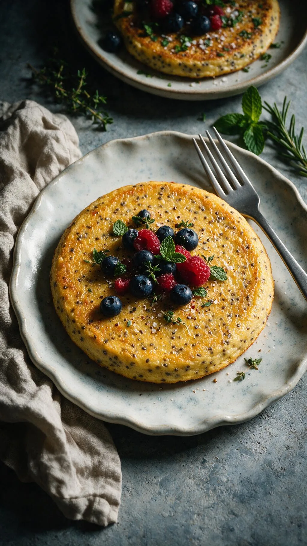 Pfannkuchen mit Chiasamen