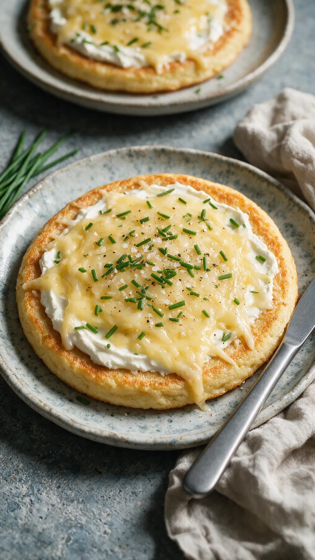 Pfannkuchen mit Frischkäse