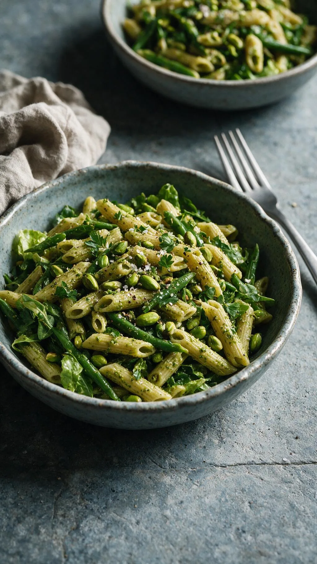 Pistazien-Pesto-Nudelsalat