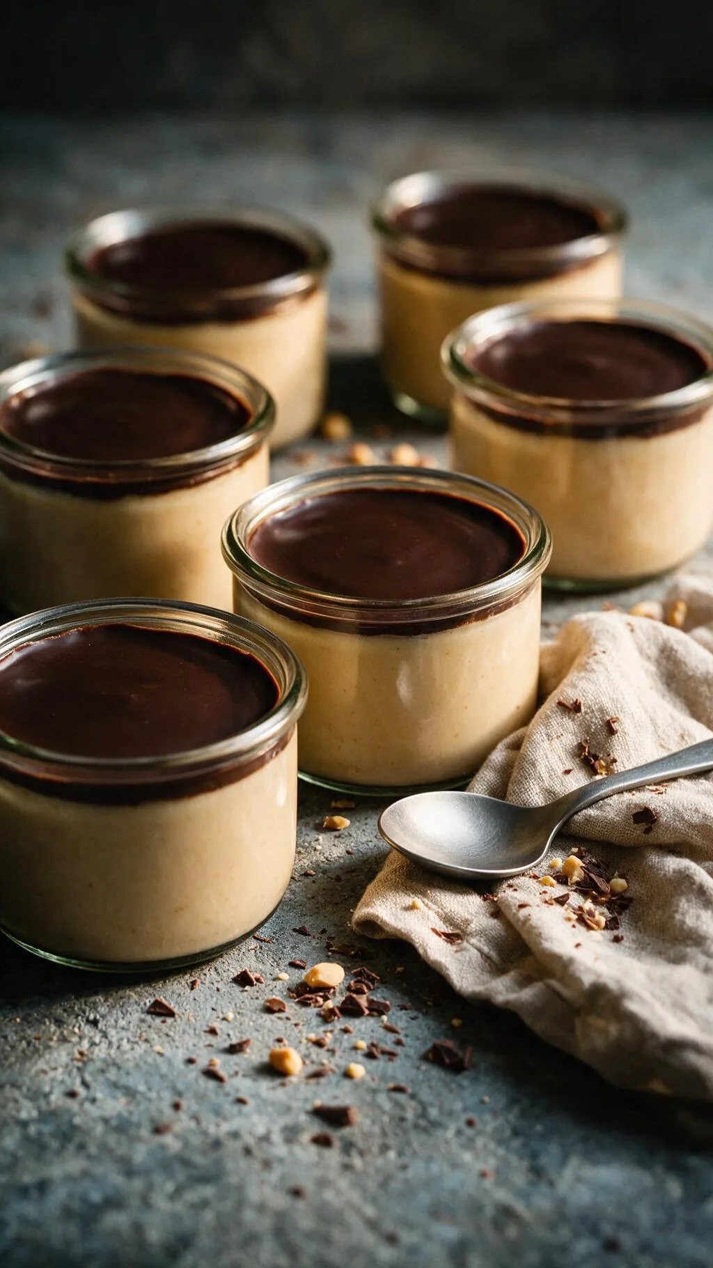 Protein-Pudding mit Erdnussbutter