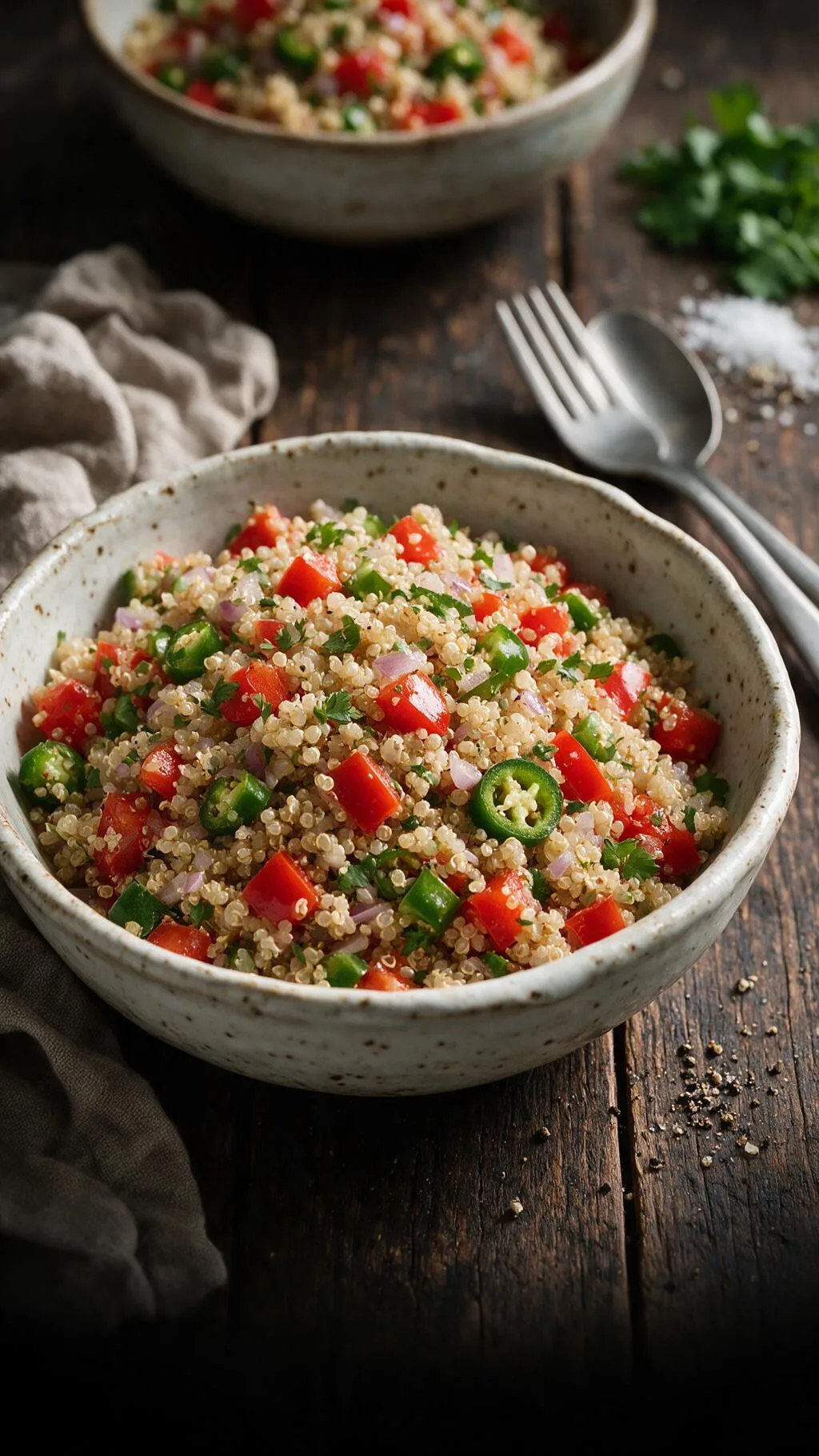 Quinoa-Salat mit Paprika
