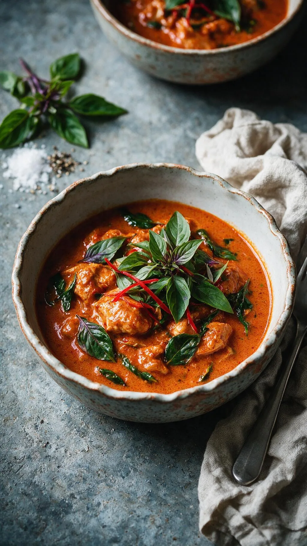 Rotes Hähnchen-Curry
