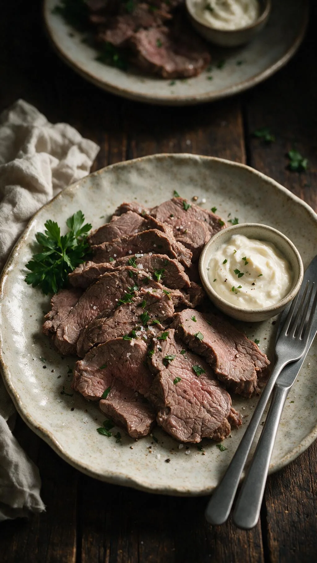 Rinderbraten mit Meerrettich