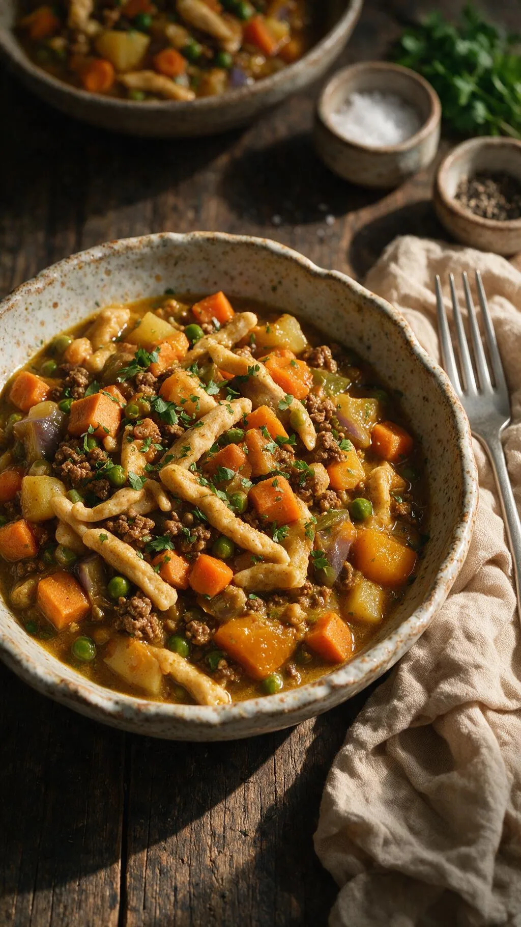 Curry-Rinderhack mit Gemüse