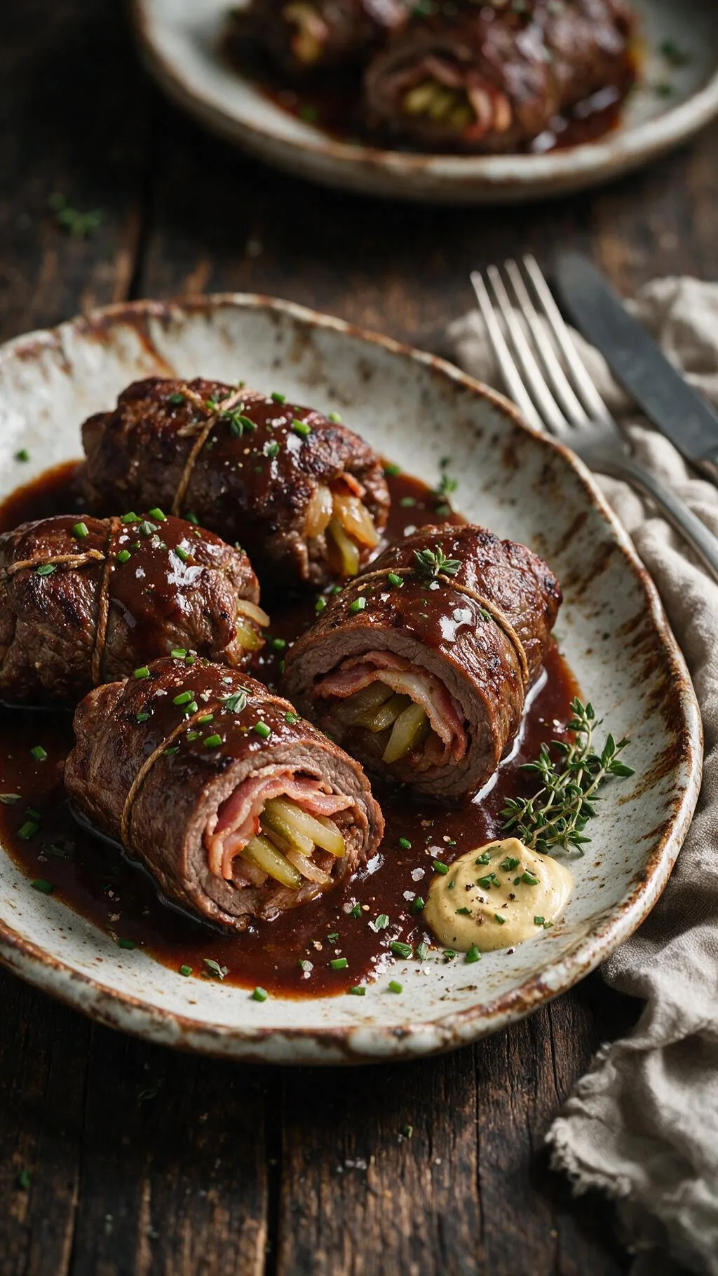 Rinderrouladen mit Senf