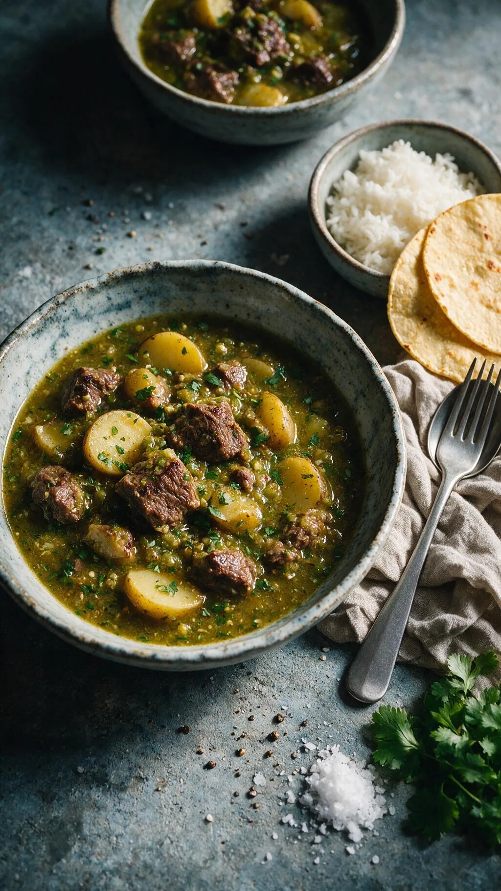 Rinder-Tomatillo-Eintopf