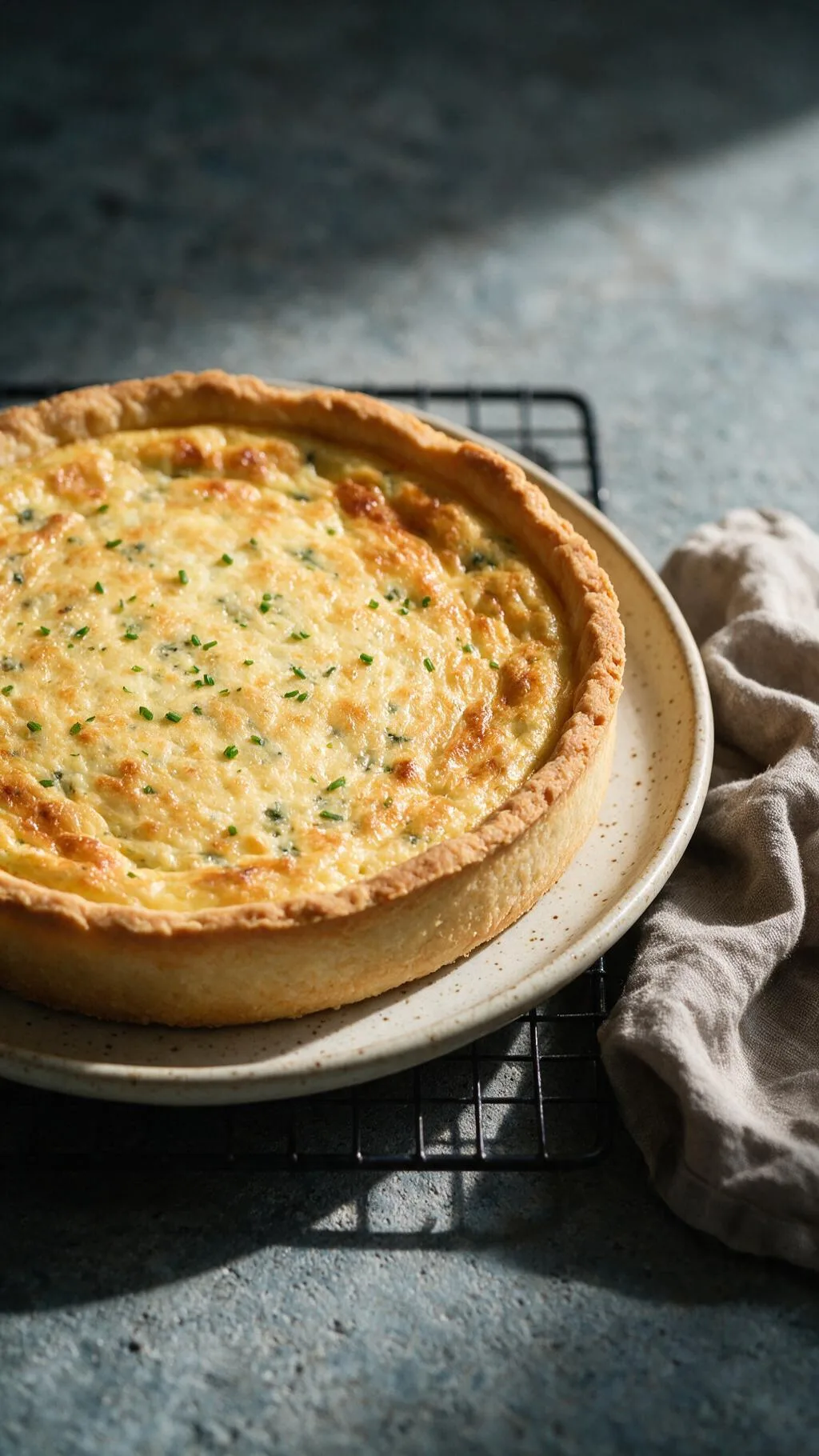 Blauschimmel-Käse-Quiche