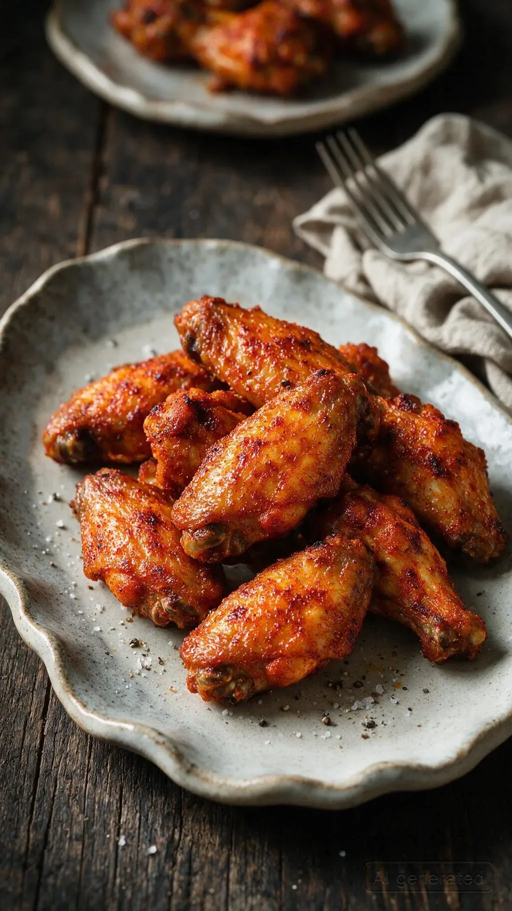 Scharfe Hähnchenflügel (Airfryer)