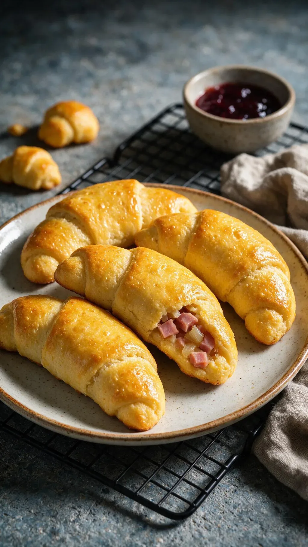 Low Carb Schinken-Croissants