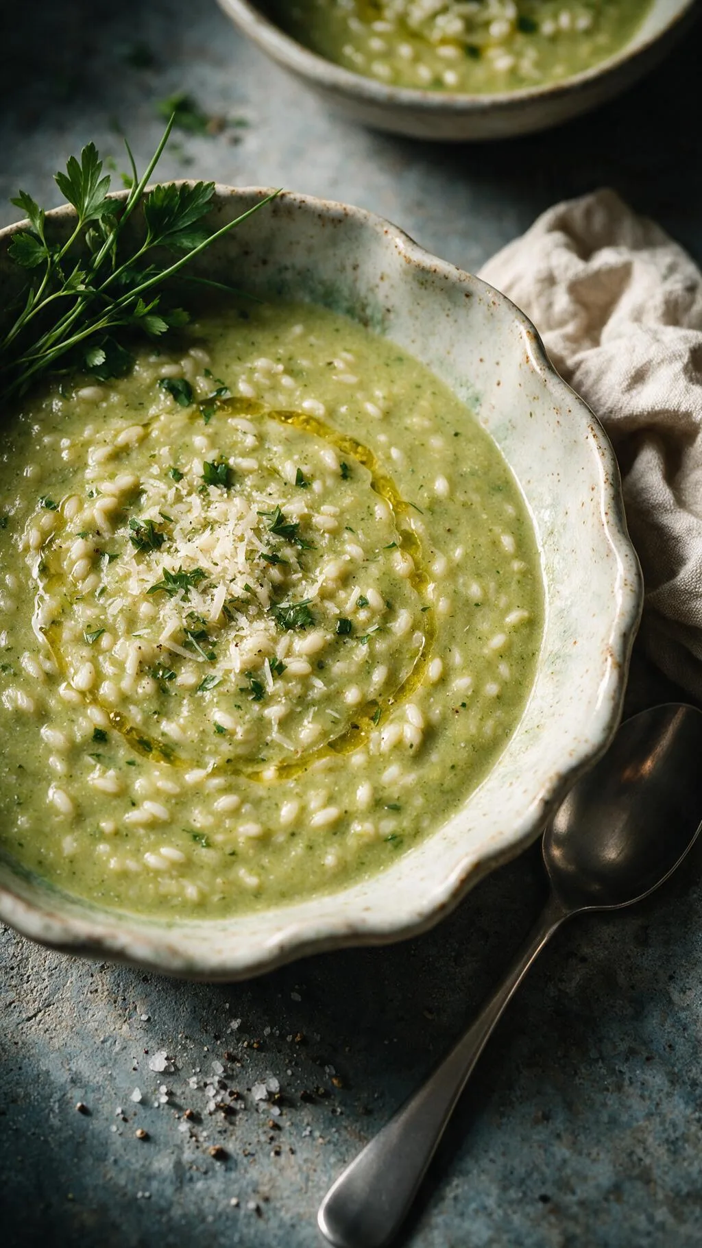 Sommer-Gemüsesuppe mit Pesto