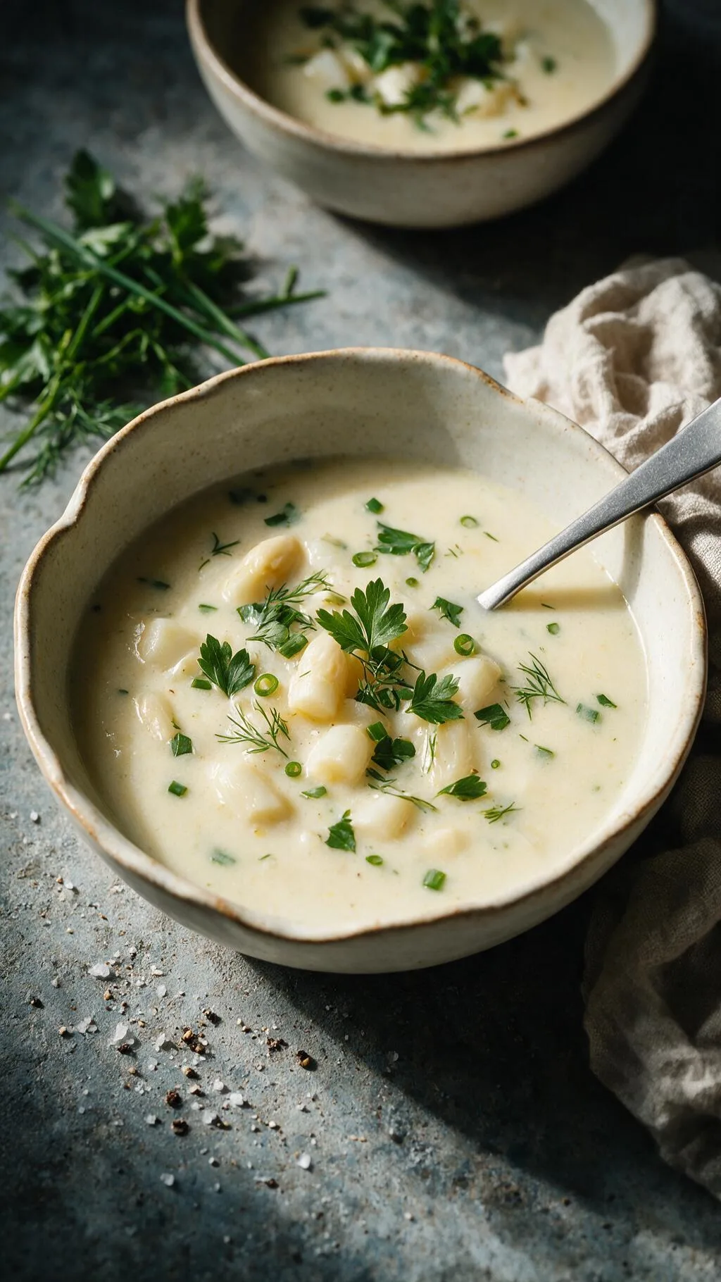 Cremige Spargelsuppe