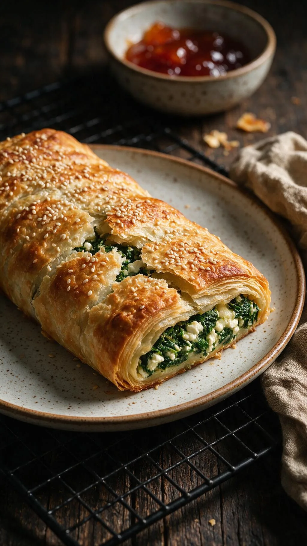 Spinat-Feta-Strudel
