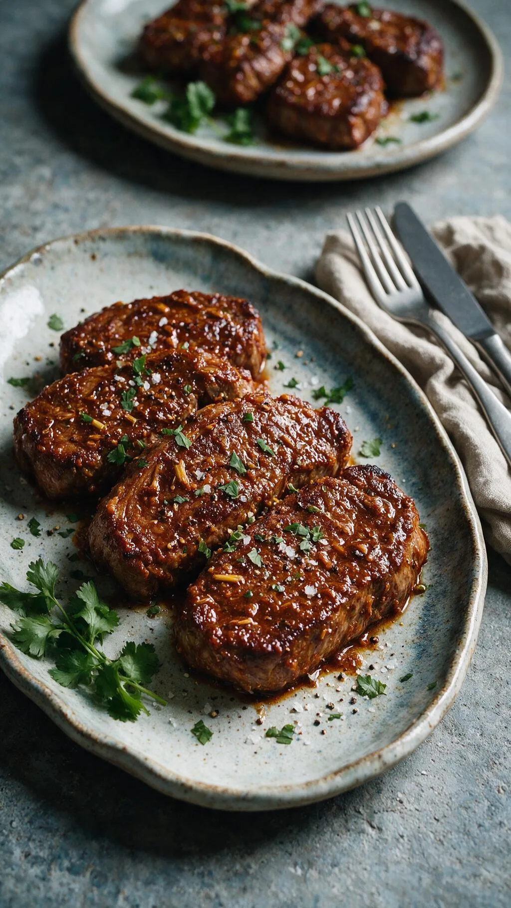 Steaks mit Zitronengras-Marinade