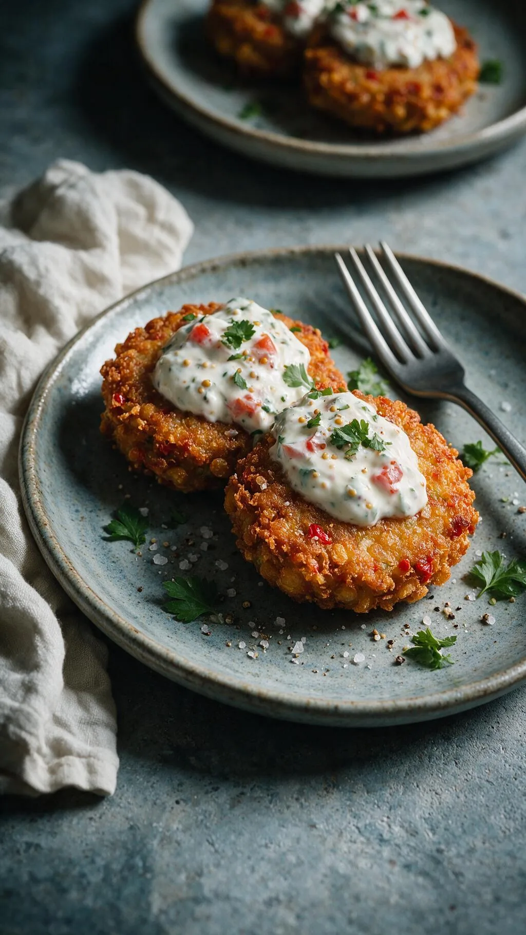 Straucherbsen-Fritters