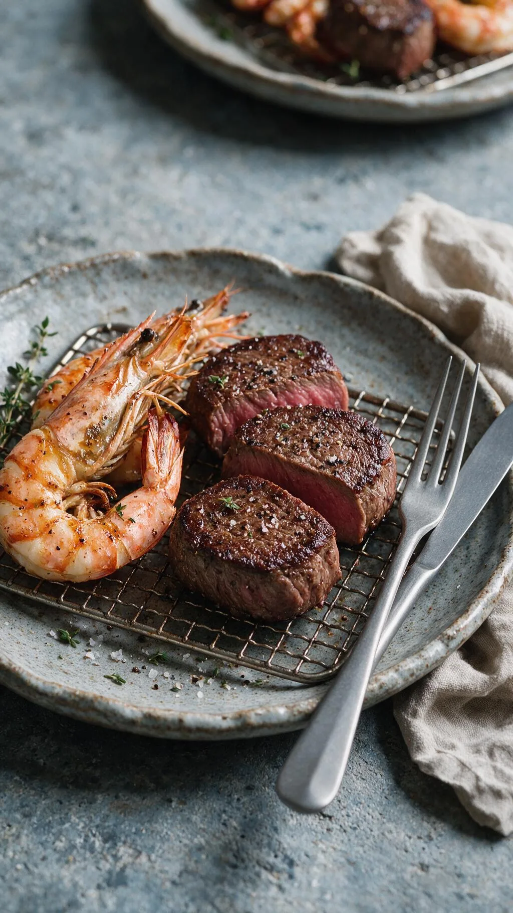 Knuspriges Surf and Turf